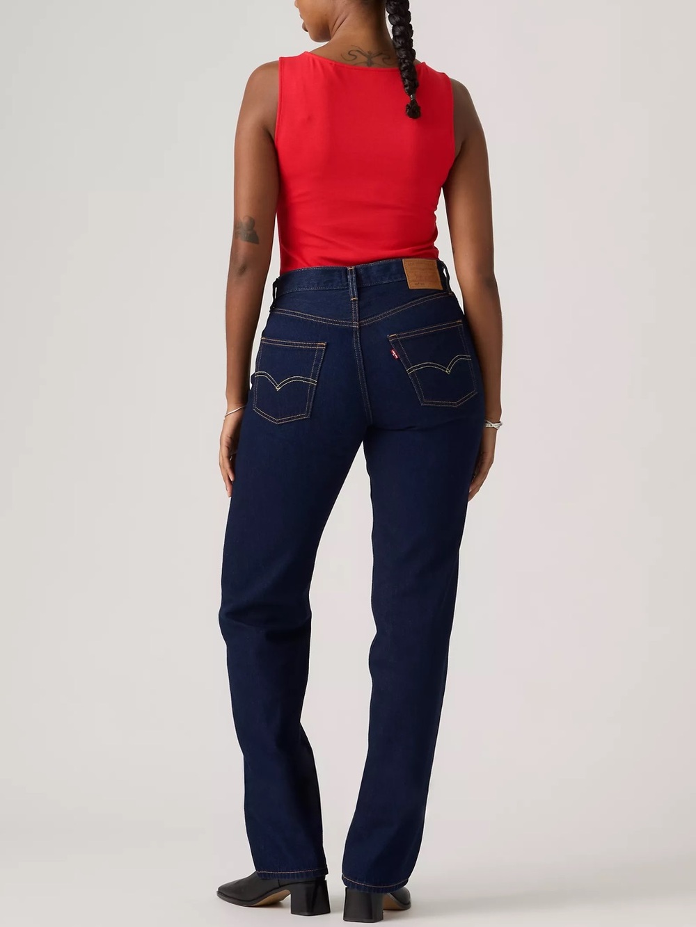 Levi's Women's 501 Dark Wash Straight Leg Jeans